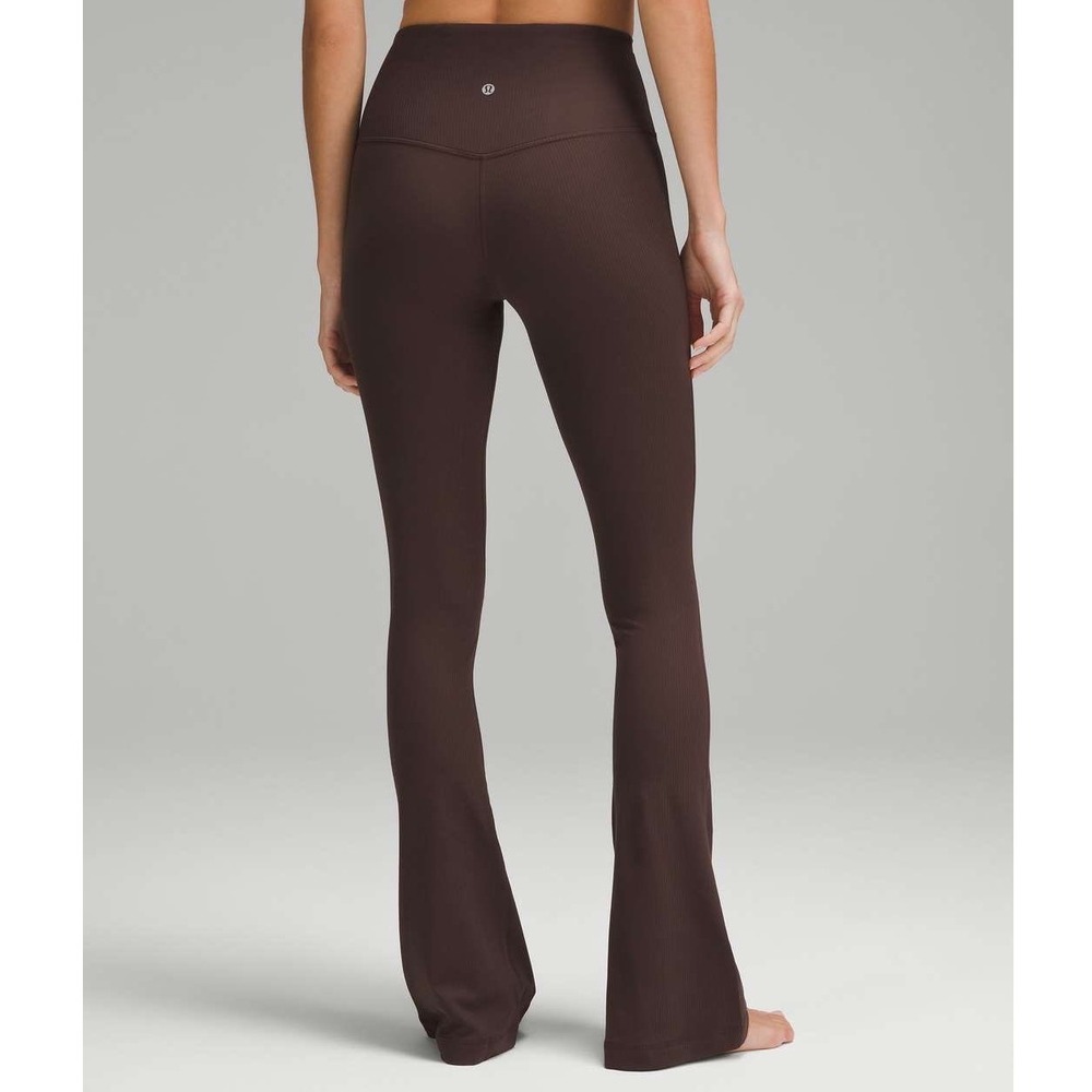 Lululemon Align Ribbed Mini-Flared Pant Espresso Brown Size 2